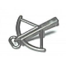Part 2570 Pearl dark Gray Minifig, Weapon Crossbow 